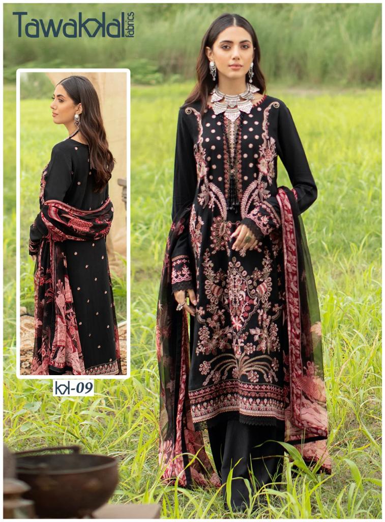 Tawakkal Mehroz Ocassion Wear Wholesale Karachi Cotton Dress Material
